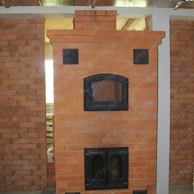 Готовая печь в коттедже 45-pech