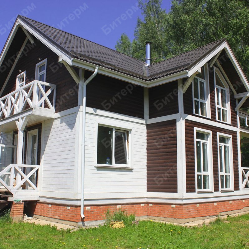 Объект компании Битерм с тепловым насосом воздух-воздух под ключ 90-karkasno-panelny-dom