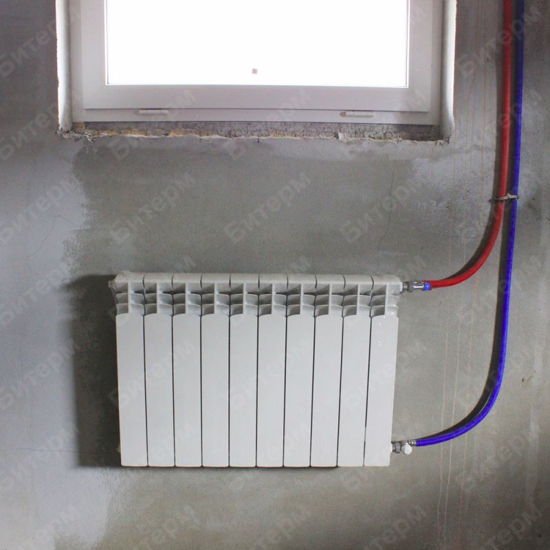 Монтаж радиаторного отопления в доме 19-cokol