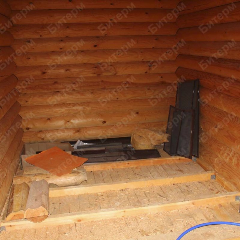 Будущая топочная в деревянном доме 15