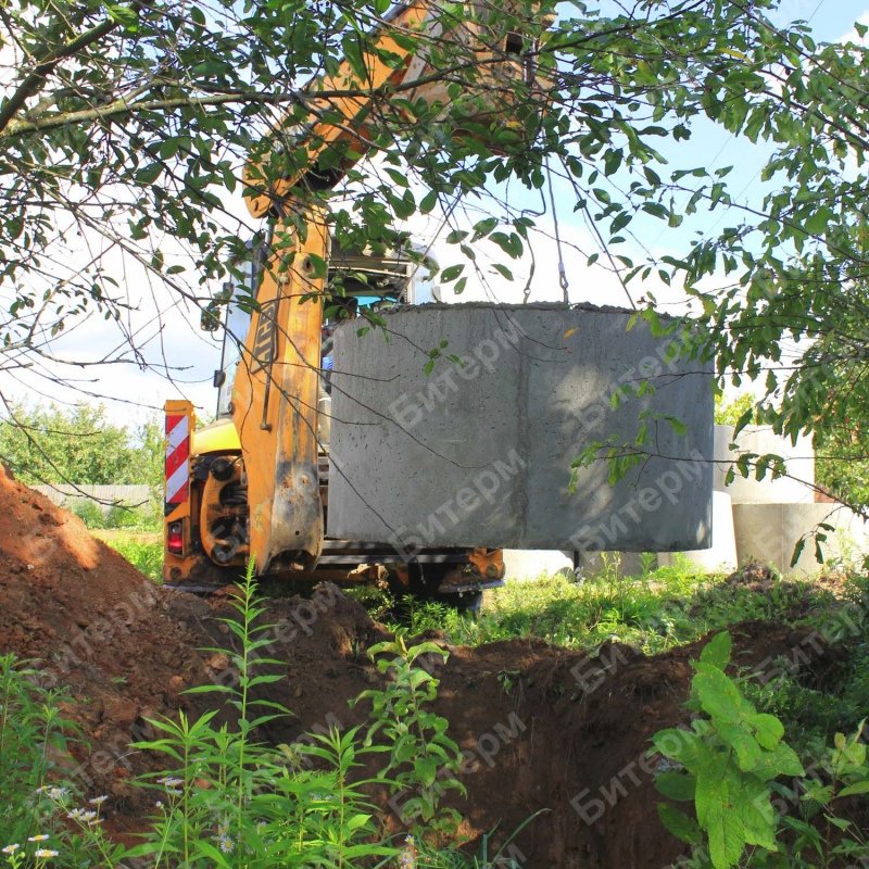 Монтаж переливных колодцев 21