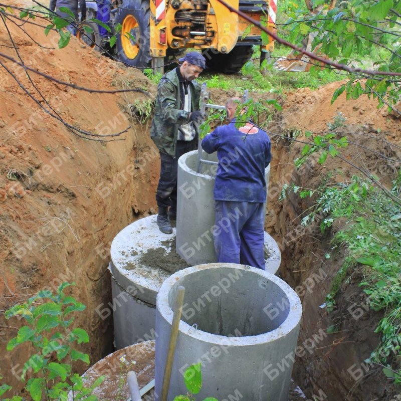 Монтаж второго колодца 32