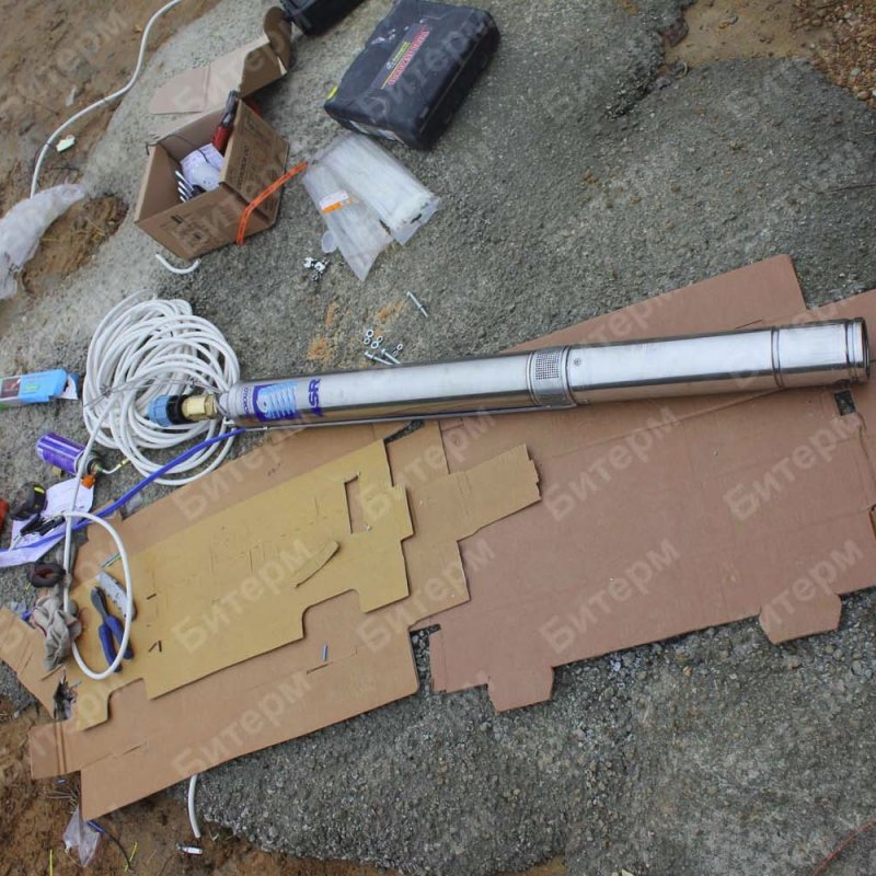 Монтаж скважинного насоса Pedrollo 37