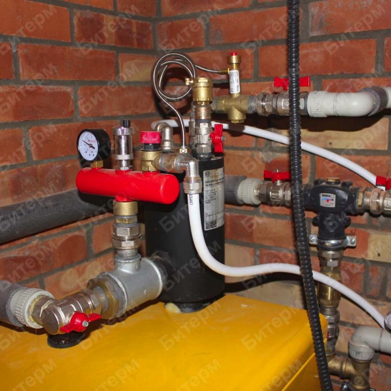 Защита от перегрева и группа безопасности твердотопливного котла 49