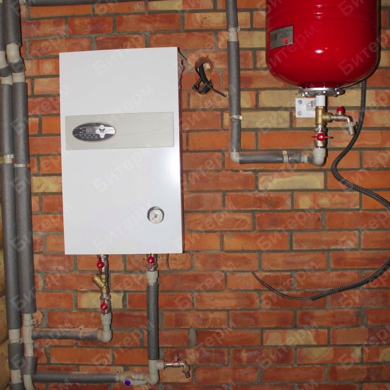 Монтаж электрического котла в доме 55