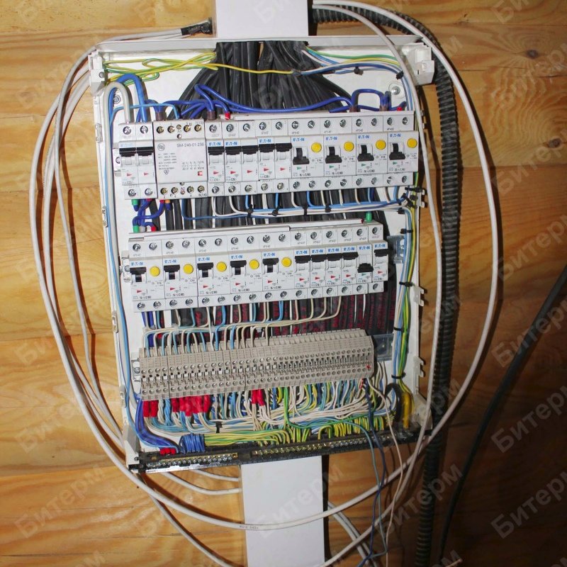 Монтаж электрики в доме 76