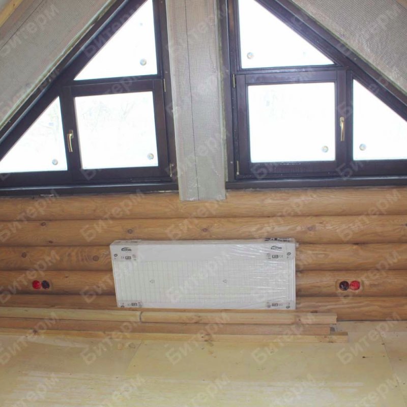 Радиатор на мансардном этаже 86