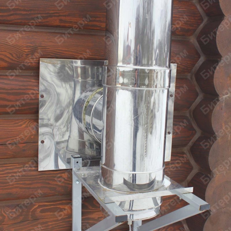 Утепленный дымоход в деревянном доме 91