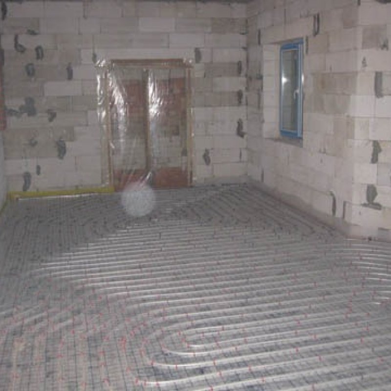 Монтаж теплых полов в доме 35