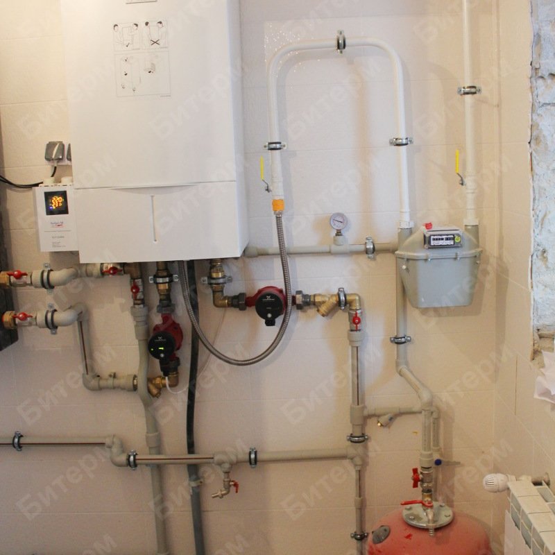 Монтаж топочной с газовым котлом под ключ 2-kotel-bosch