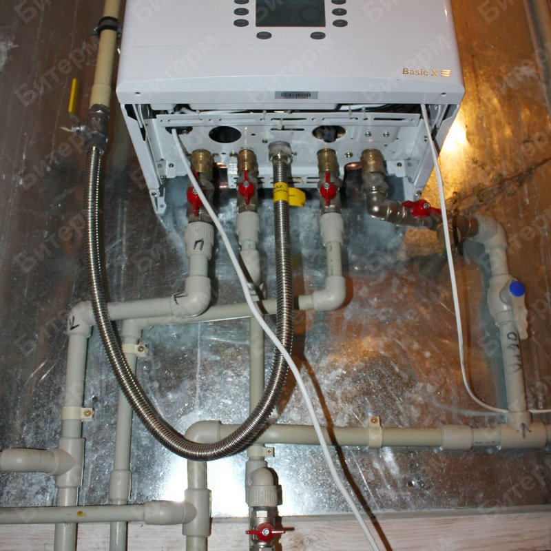 Подключение трубопроводов к газовому котлу 4-obvyazka