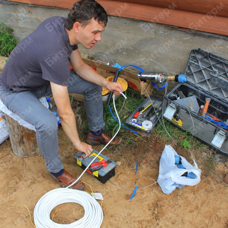 Электрическое соединение кабеля скважинного насоса 19-mufta