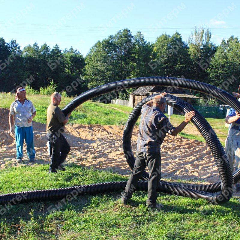 Монтаж теплотрасс от котельной к дому и бане 33-montazh-trub