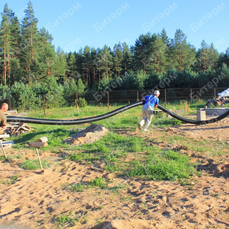 Прокладка теплотрассы на загородном участке  39-teplotrassa-dom