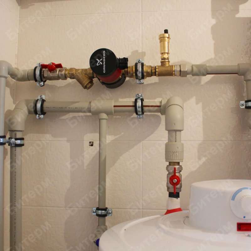 Монтаж горячего водоснабжения в доме 8-recyrkuliacia