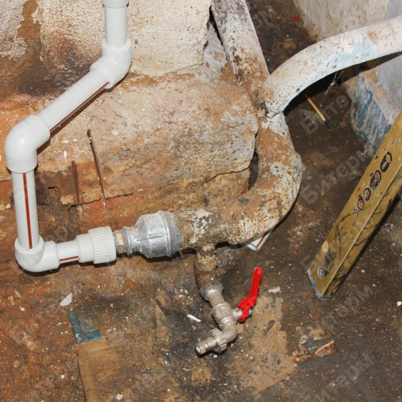 Монтаж трубопровода отопления 8