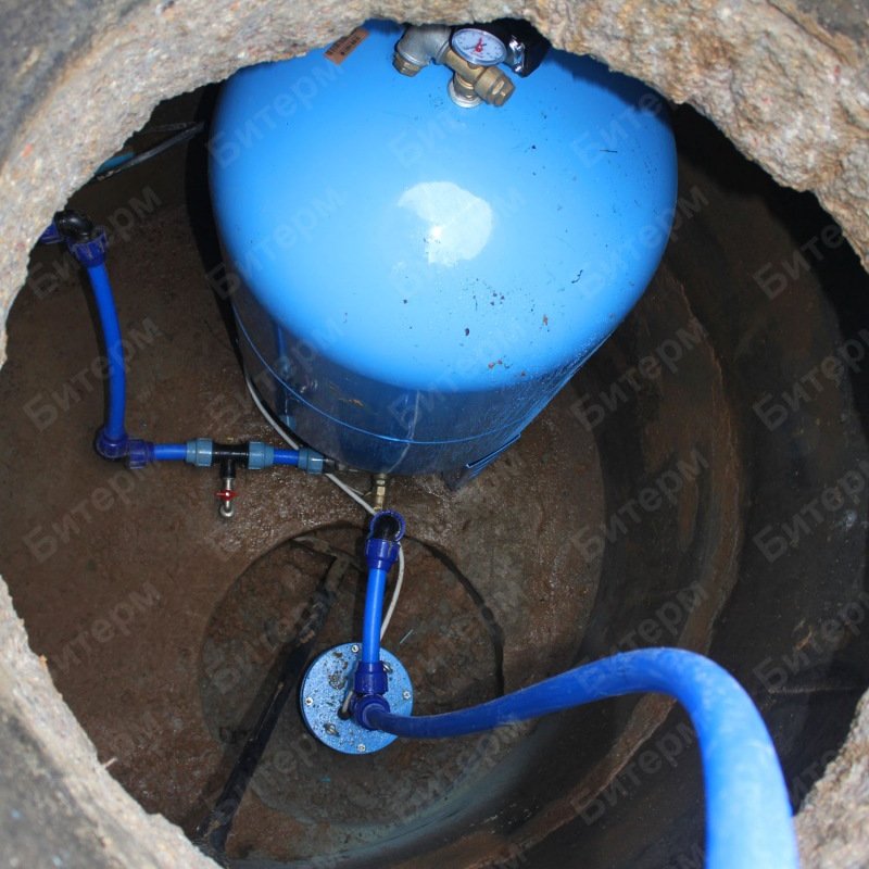 Кессон скважины из бетонных колец 11-bak-v-kessone